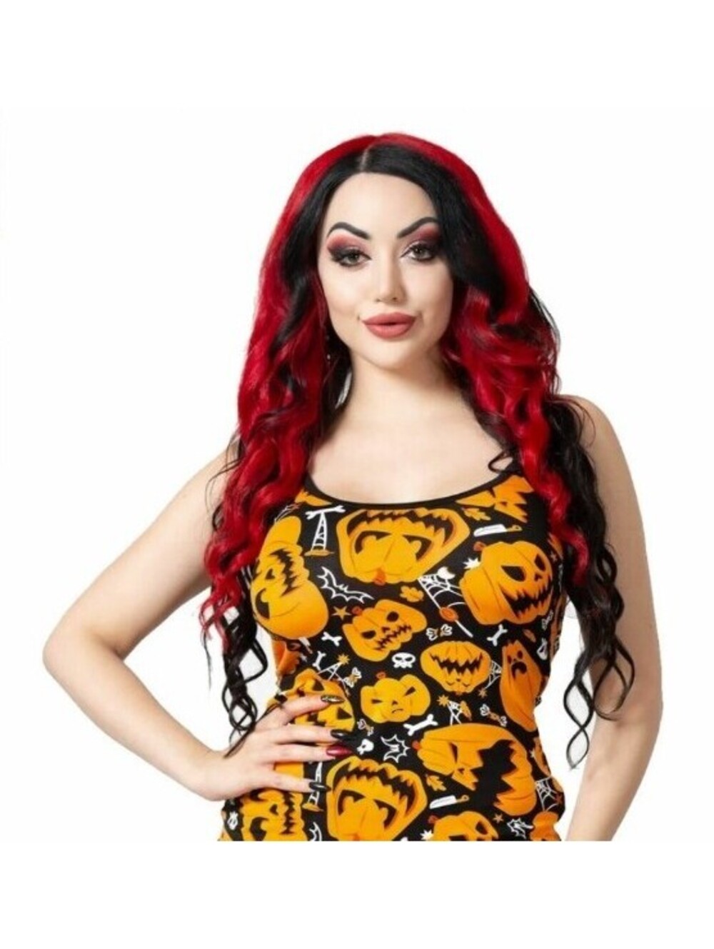 Killstar Bad Patch Cami Top Pumpkin Halloween Goth Women's Sz M NEW